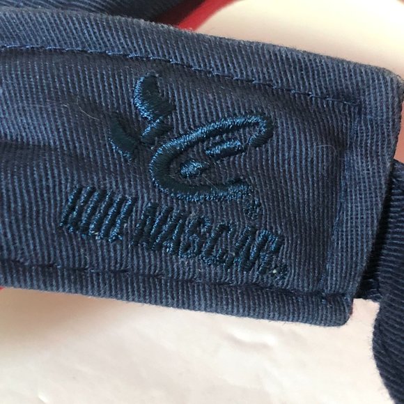 Vintage Michael Waltrip NASCAR Strap Back Blue Visor Sports Hat Chase Authentic - Picture 3 of 7